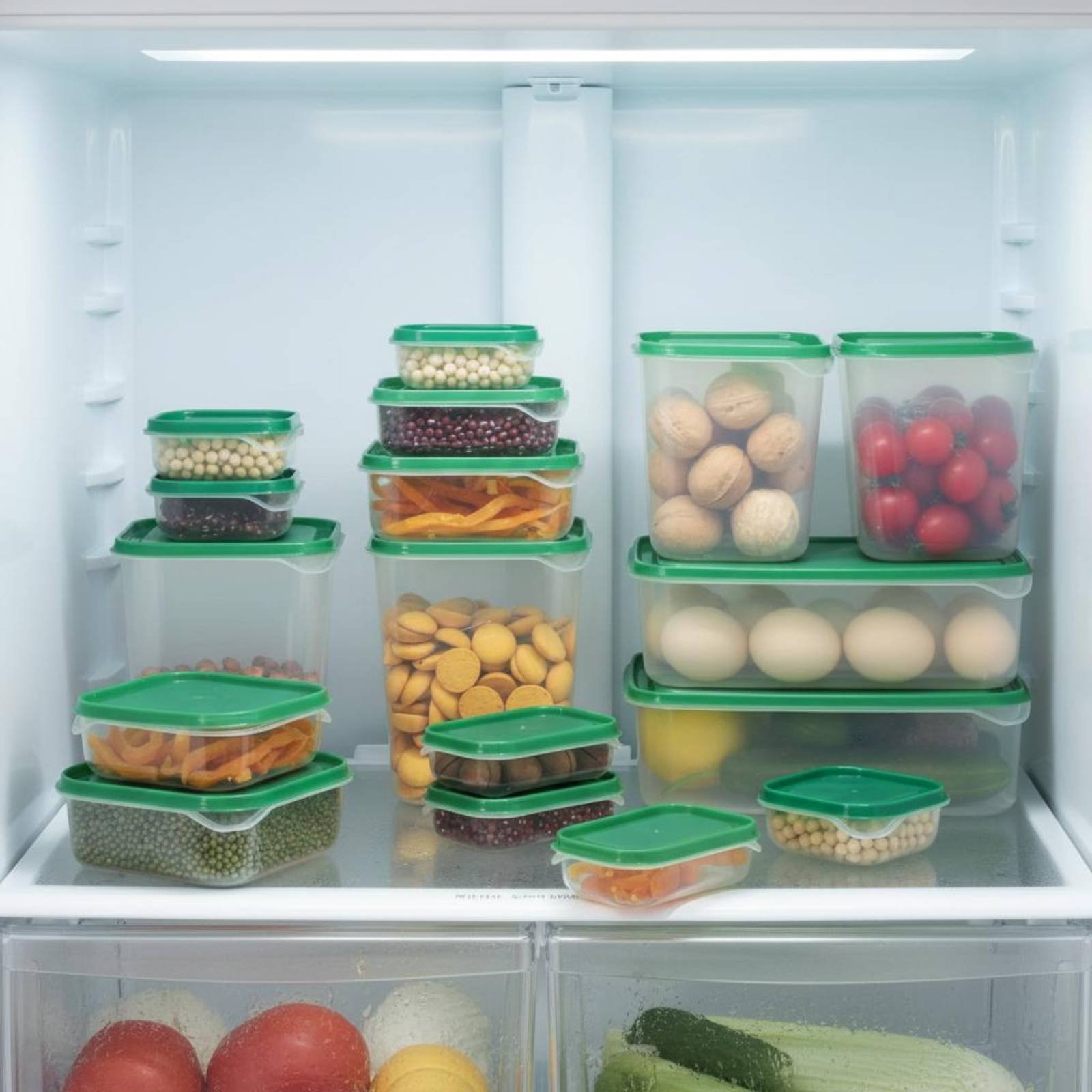 Food Storage For Refrigerator - 17 Buah Set Kotak Penyimpanan Kulkas