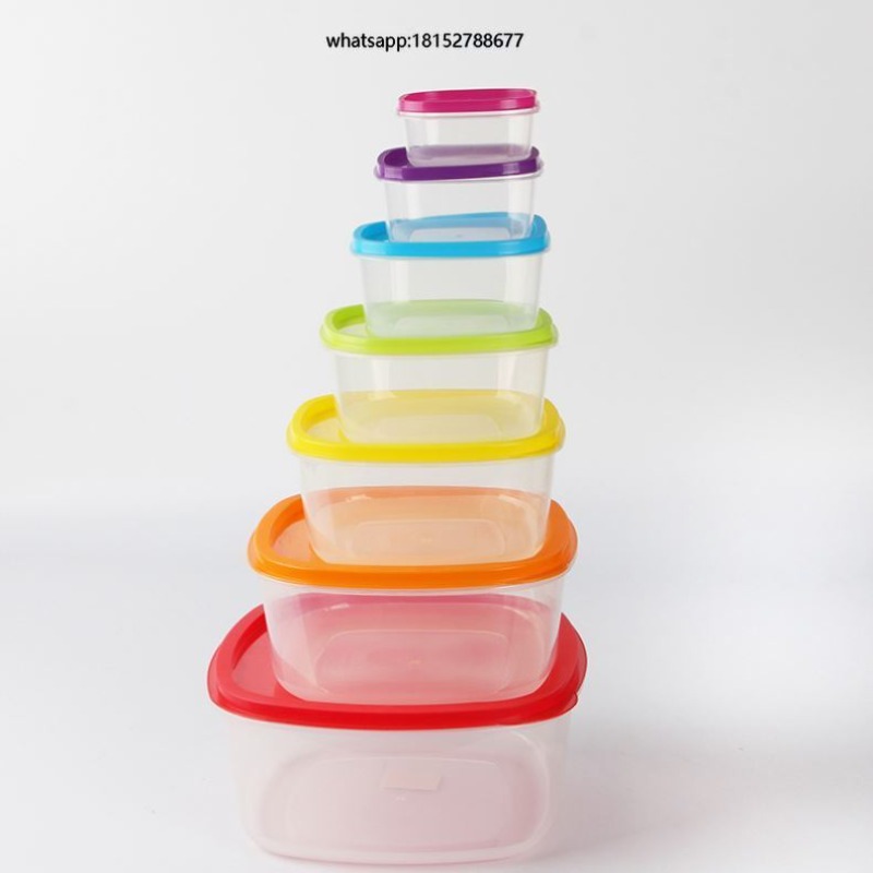 Food Storage Plastic - Rainbow 7pcs Wadah Makanan Plastik Wadah