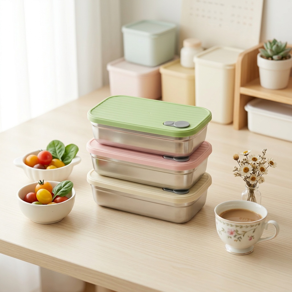 Food Storage Prep Containers - Kotak Bento Stainless Steel, Kotak Makan