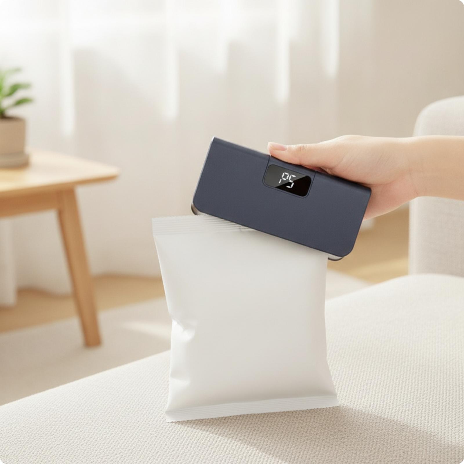 Food Storage No Plastic - Penyegel Kantong dengan Layar Digital |