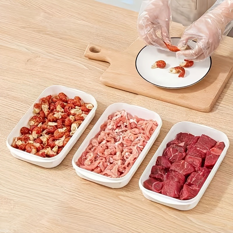 Food Storage Eco Friendly - 1/3/10 Buah Kotak Penyimpanan Daging Portabel,