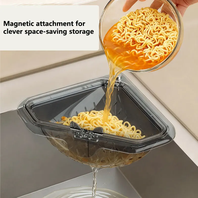 Food Storage Rack For Kitchen - Keranjang Saringan Bak Cuci Piring Segitiga