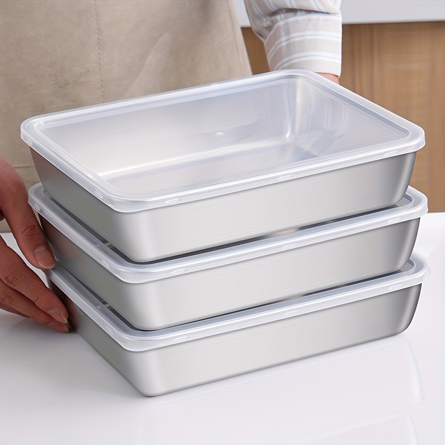 Food Storage No Plastic - 1-3PCS Wadah Penyimpanan Makanan Stainless Steel