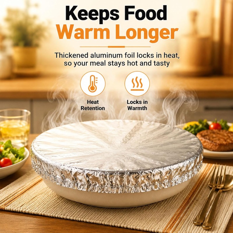 Food Storage With Colander - Penutup Isolasi Aluminium Foil, Penutup Makanan