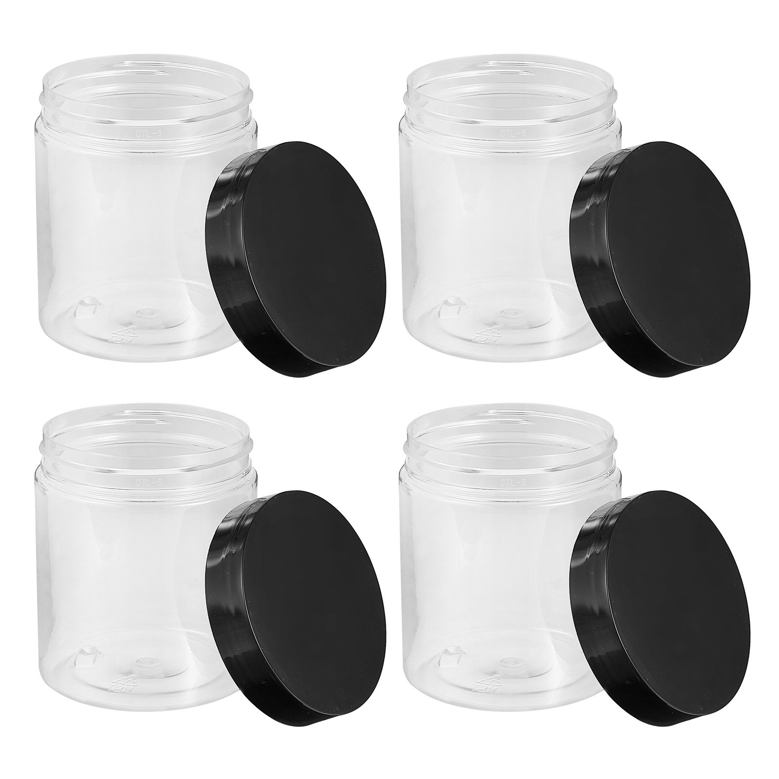 Food Storage And Organizer - 12 Buah Stoples Penyimpanan Plastik Transparan,