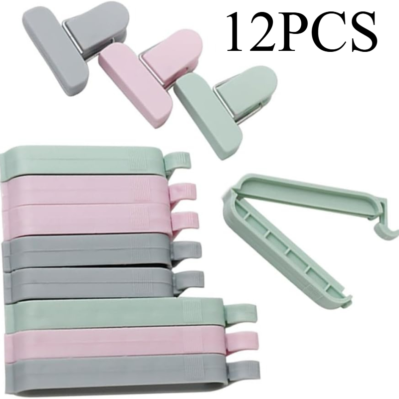 Food Storage No Plastic - 12 Buah Klip Penyegel Plastik Warna