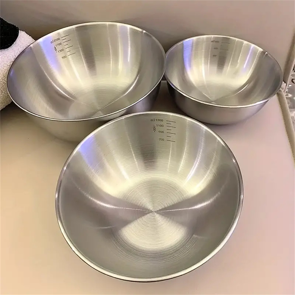 Food Storage Eco Friendly - 1-3 Set Mangkuk Stainless Steel dengan