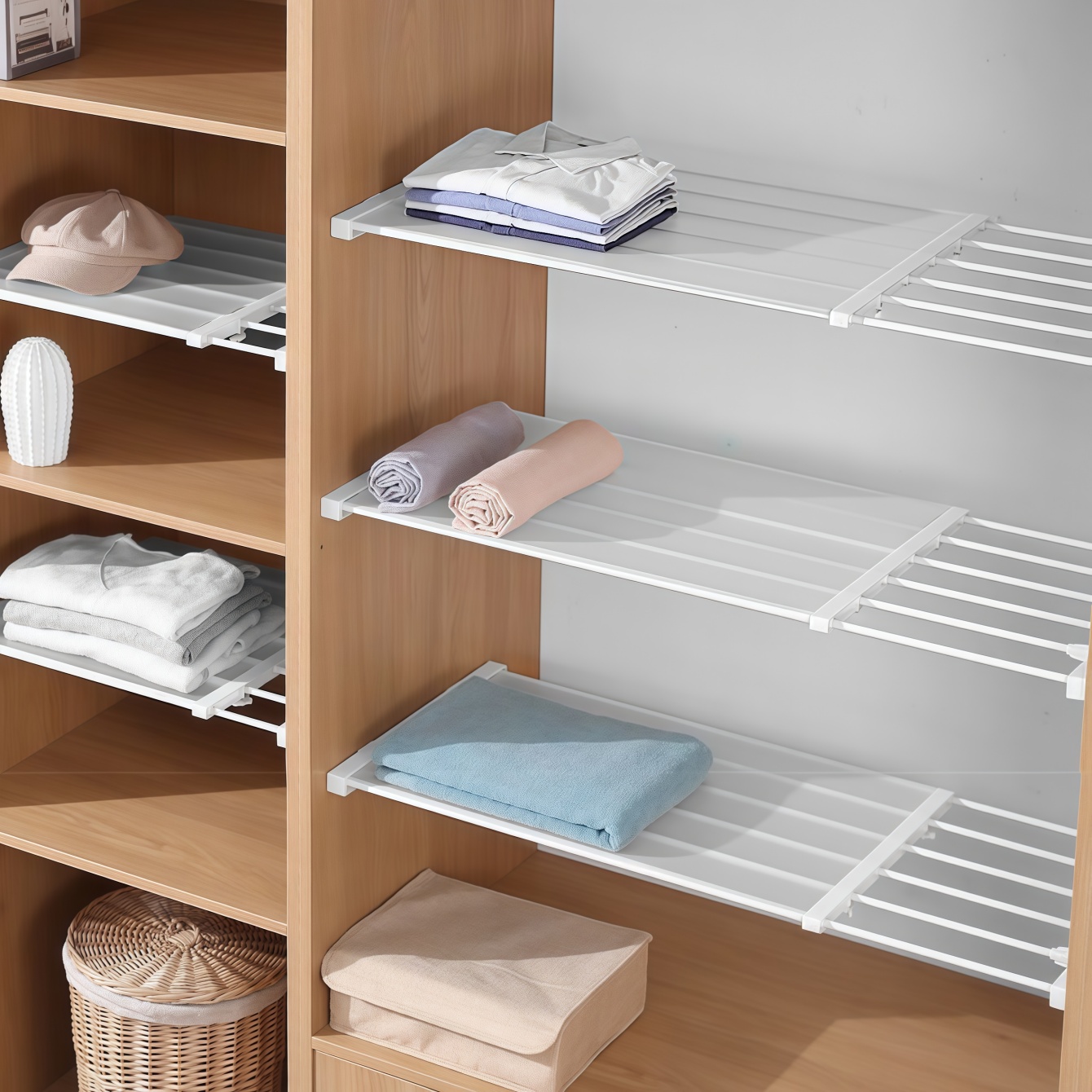 Food Storage Rack For Kitchen - Rak Penyimpanan Logam yang Dapat Diperluas