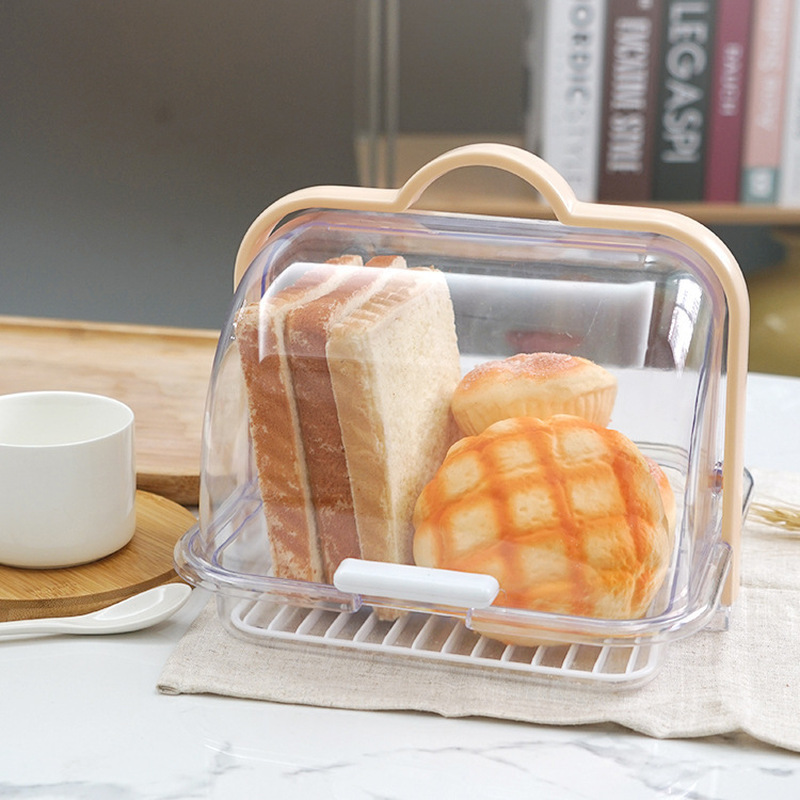 Food Storage Rack For Kitchen - Kotak Penyimpanan Roti Transparan Ukuran XL