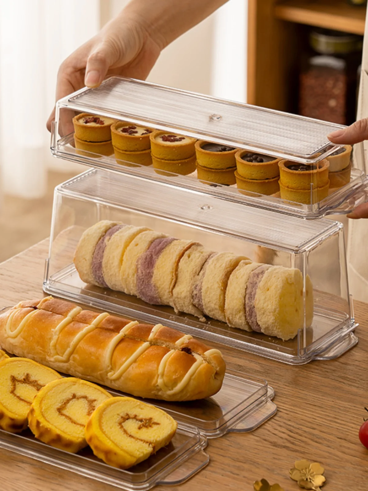 Kotak Penyimpanan Kue Gulung K - Food Storage For Refrigerator ulasan dan harga