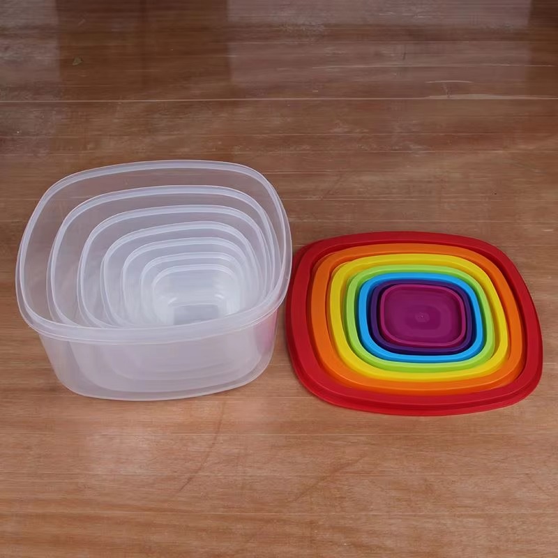 Rainbow 7pcs Wadah Makanan Pla - Food Storage Plastic ulasan dan harga