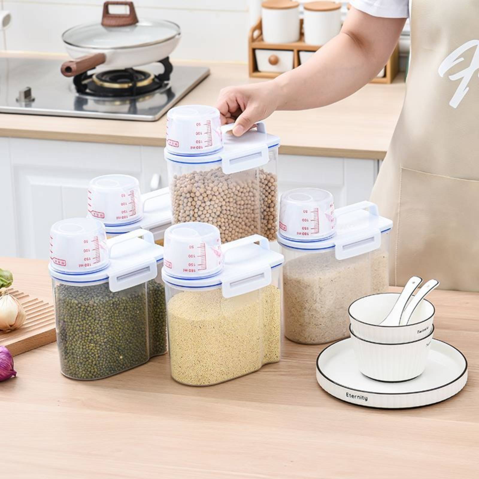 Wadah Penyimpanan Beras Dispen - Food Storage And Organizer ulasan dan harga