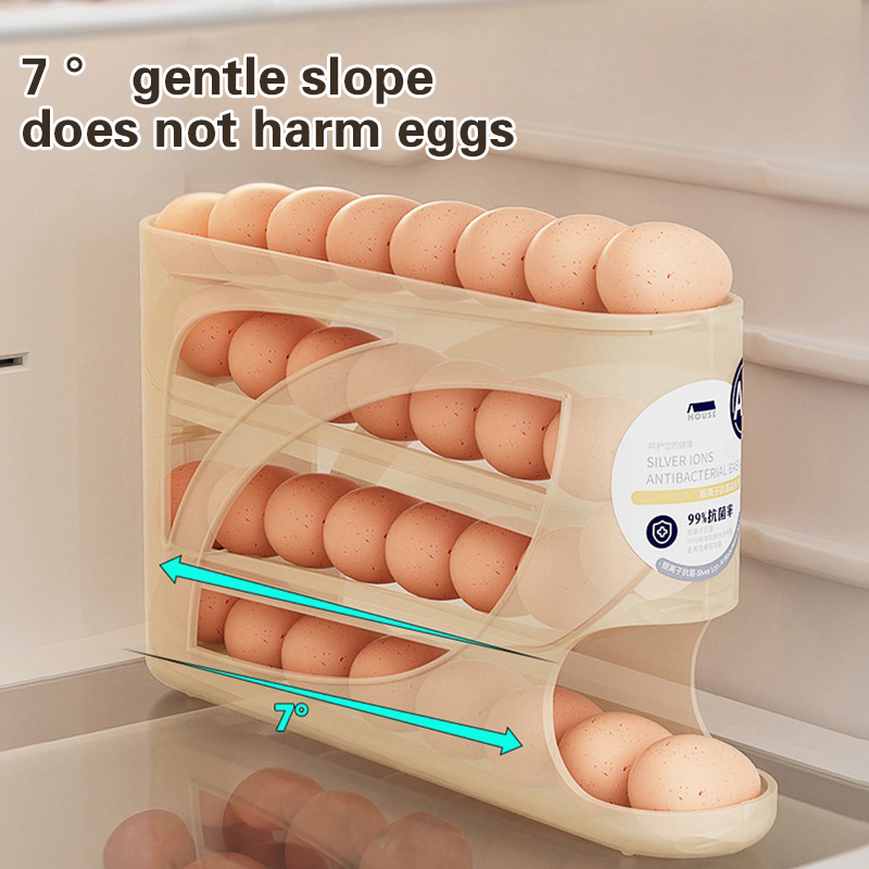 Rak Penyimpanan Telur Otomatis - Food Storage Rack For Kitchen ulasan dan harga