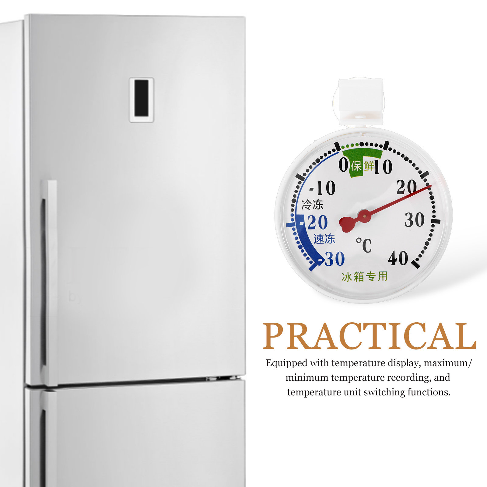 Termometer untuk Lemari Es, Fr - Food Storage For Refrigerator ulasan dan harga