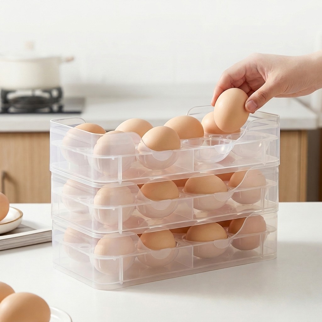 Wadah Telur yang Dapat Ditumpu - Food Storage Eco Friendly ulasan dan harga