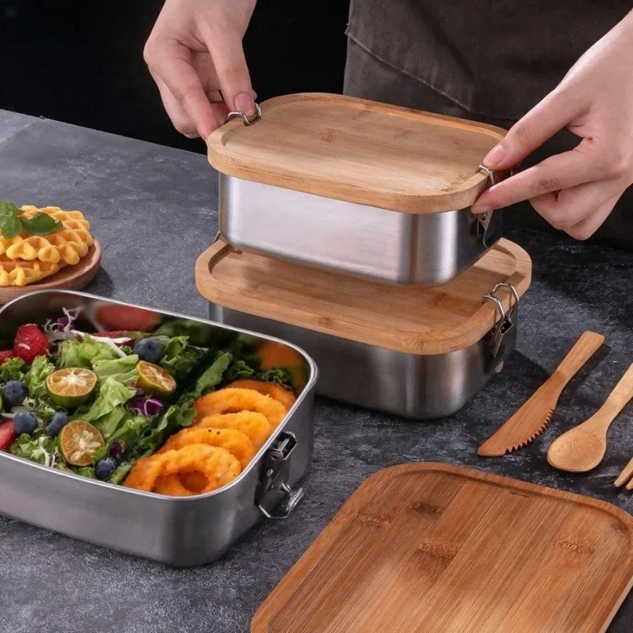 Kotak Makan Siang Tutup Bambu  - Food Storage With Colander ulasan dan harga