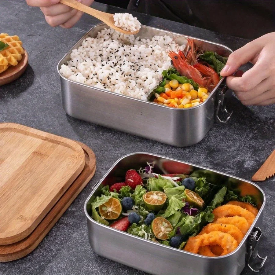 Kotak Makan Siang Tutup Bambu  - Food Storage With Colander ulasan dan harga