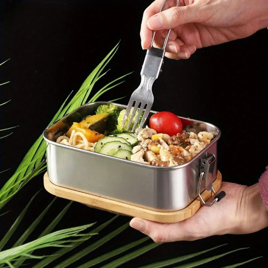 Kotak Makan Siang Tutup Bambu  - Food Storage With Colander ulasan dan harga