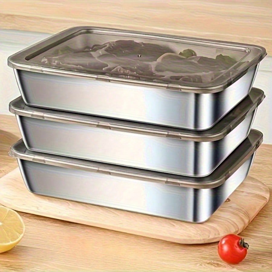 6pcs (3 Kotak + 3 Tutup) Set W - Food Storage Prep Containers ulasan dan harga