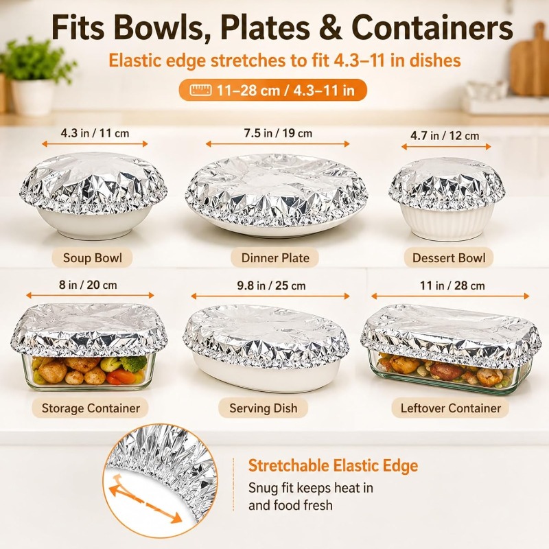 Penutup Isolasi Aluminium Foil - Food Storage With Colander ulasan dan harga