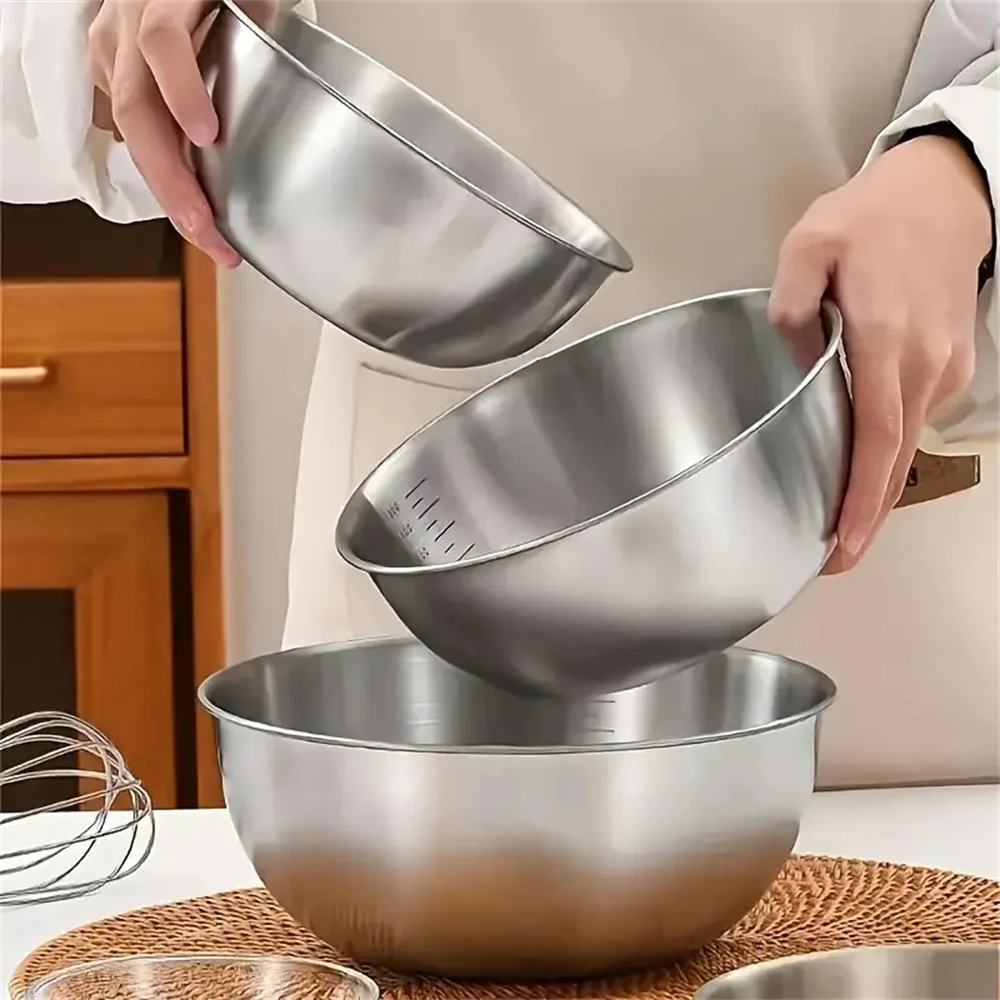 1-3 Set Mangkuk Stainless Stee - Food Storage Eco Friendly ulasan dan harga