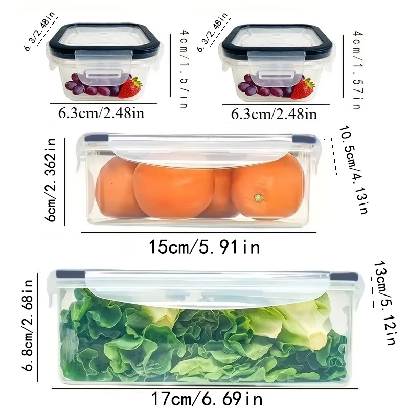 Set 8 Buah Termasuk 4 Wadah da - Food Storage With Colander ulasan dan harga