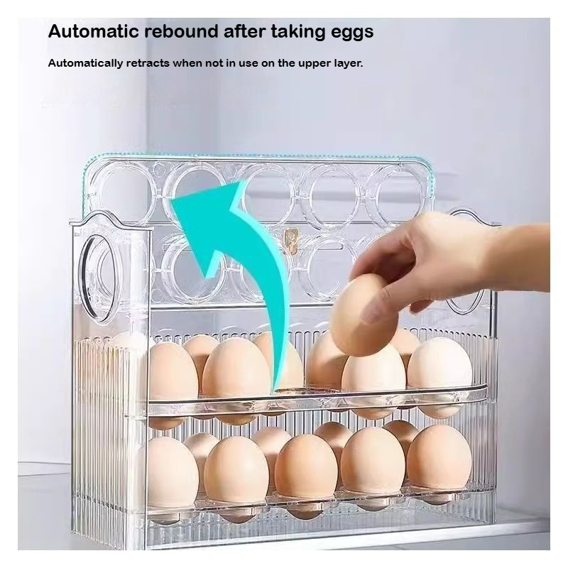 Kotak Penyimpanan Telur Otomat - Food Storage Rack For Kitchen ulasan dan harga