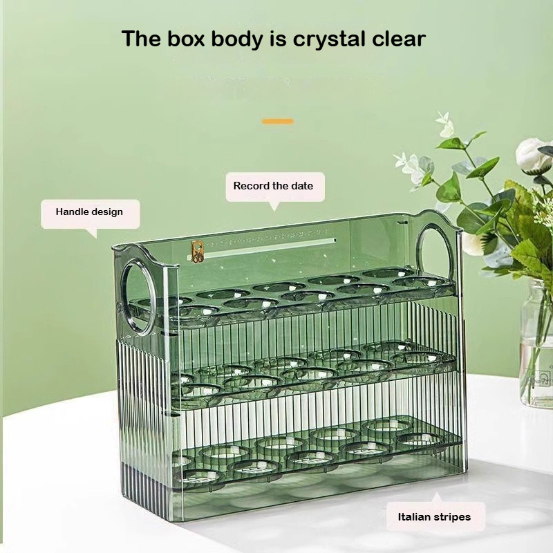 Kotak Penyimpanan Telur Otomat - Food Storage Rack For Kitchen ulasan dan harga