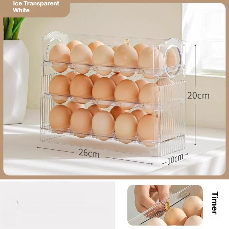 Kotak Penyimpanan Telur Otomat - Food Storage Rack For Kitchen ulasan dan harga