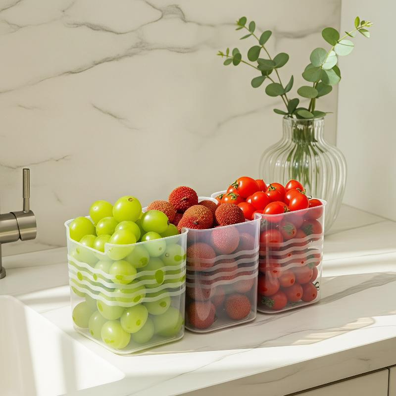 Baru! 4Pcs Kotak Penyimpanan M - Food Storage For Refrigerator ulasan dan harga