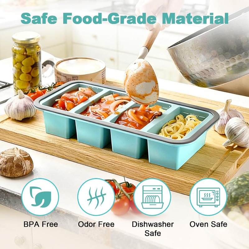Cetakan Es Silikon dengan Tutu - Food Storage Prep Containers ulasan dan harga