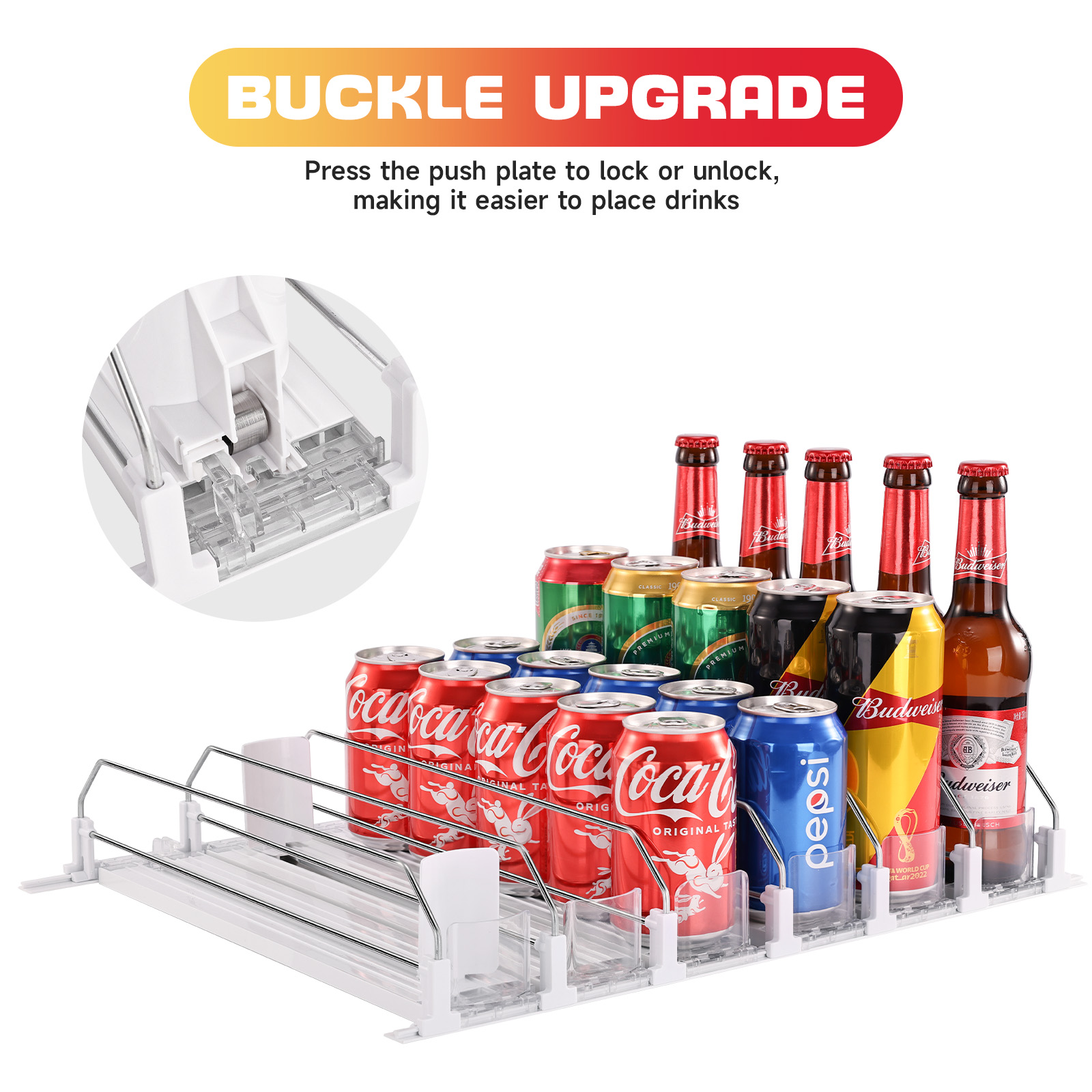 Dispenser Kaleng Soda dengan P - Food Storage Rack For Kitchen ulasan dan harga