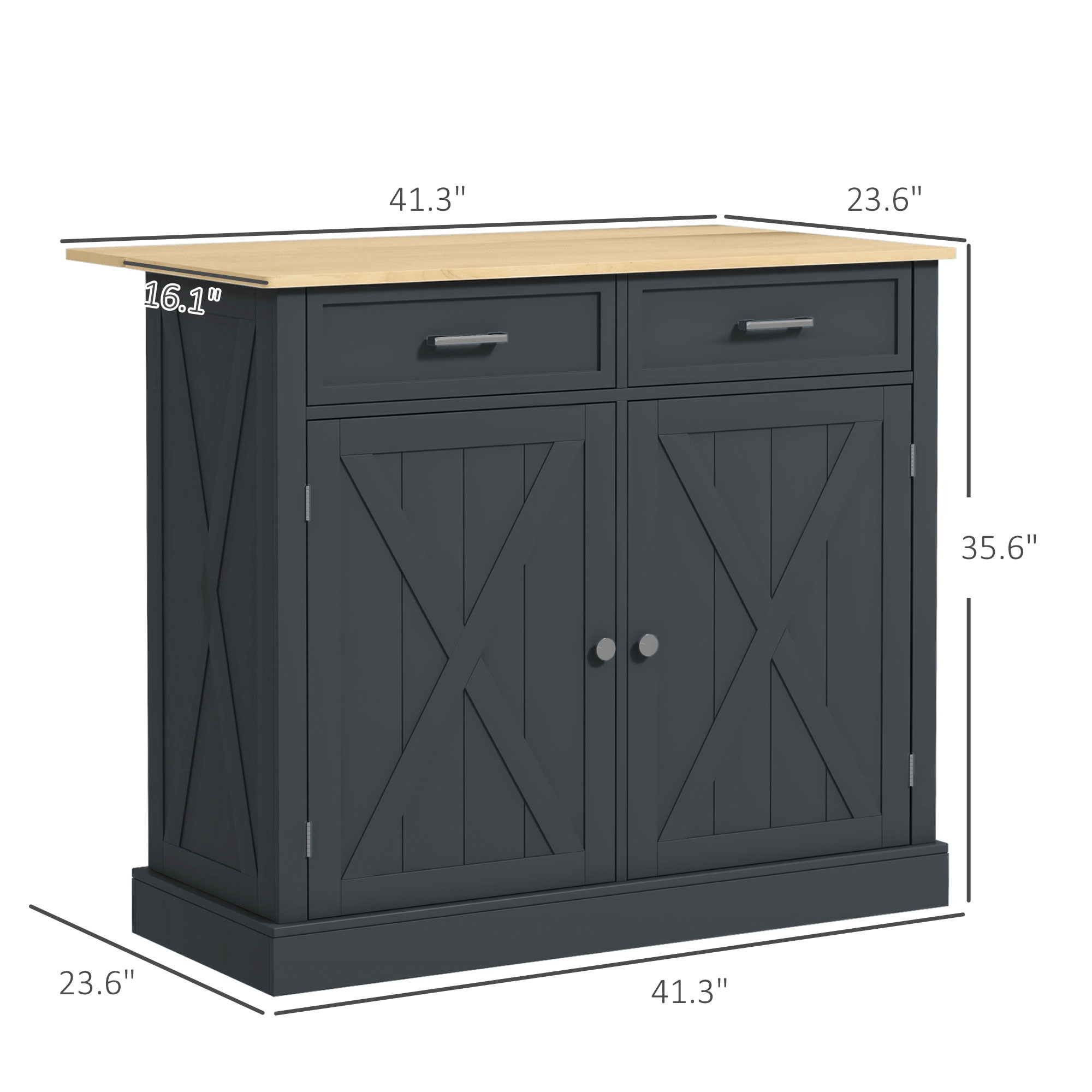 Meja Dapur Beroda dengan Meja  - Food Storage Table ulasan dan harga