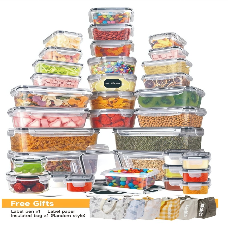 48PCS Set Wadah Penyimpanan Ma - Food Storage With Colander ulasan dan harga