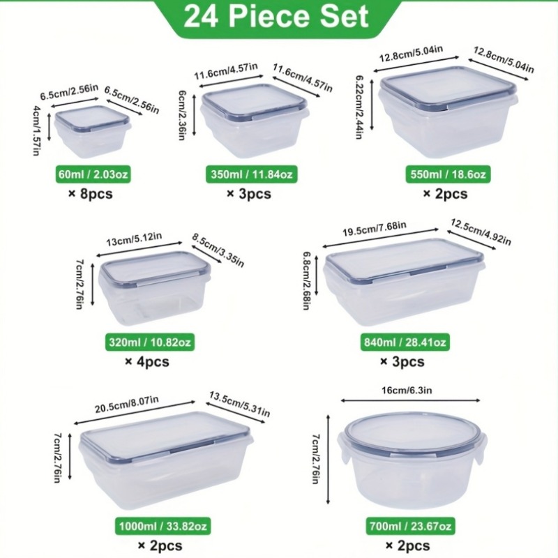 48PCS Set Wadah Penyimpanan Ma - Food Storage With Colander ulasan dan harga