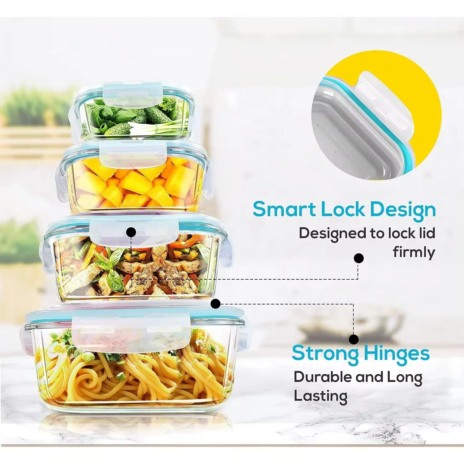 Wadah Penyimpanan Makanan Kota - Food Storage Prep Containers ulasan dan harga