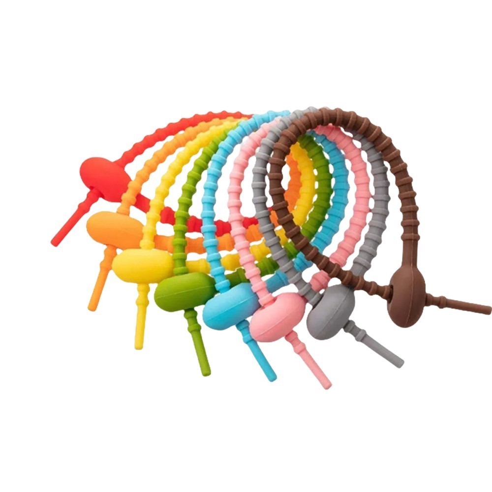 10Pcs Pengatur Kabel Silikon B - Food Storage Hot ulasan dan harga