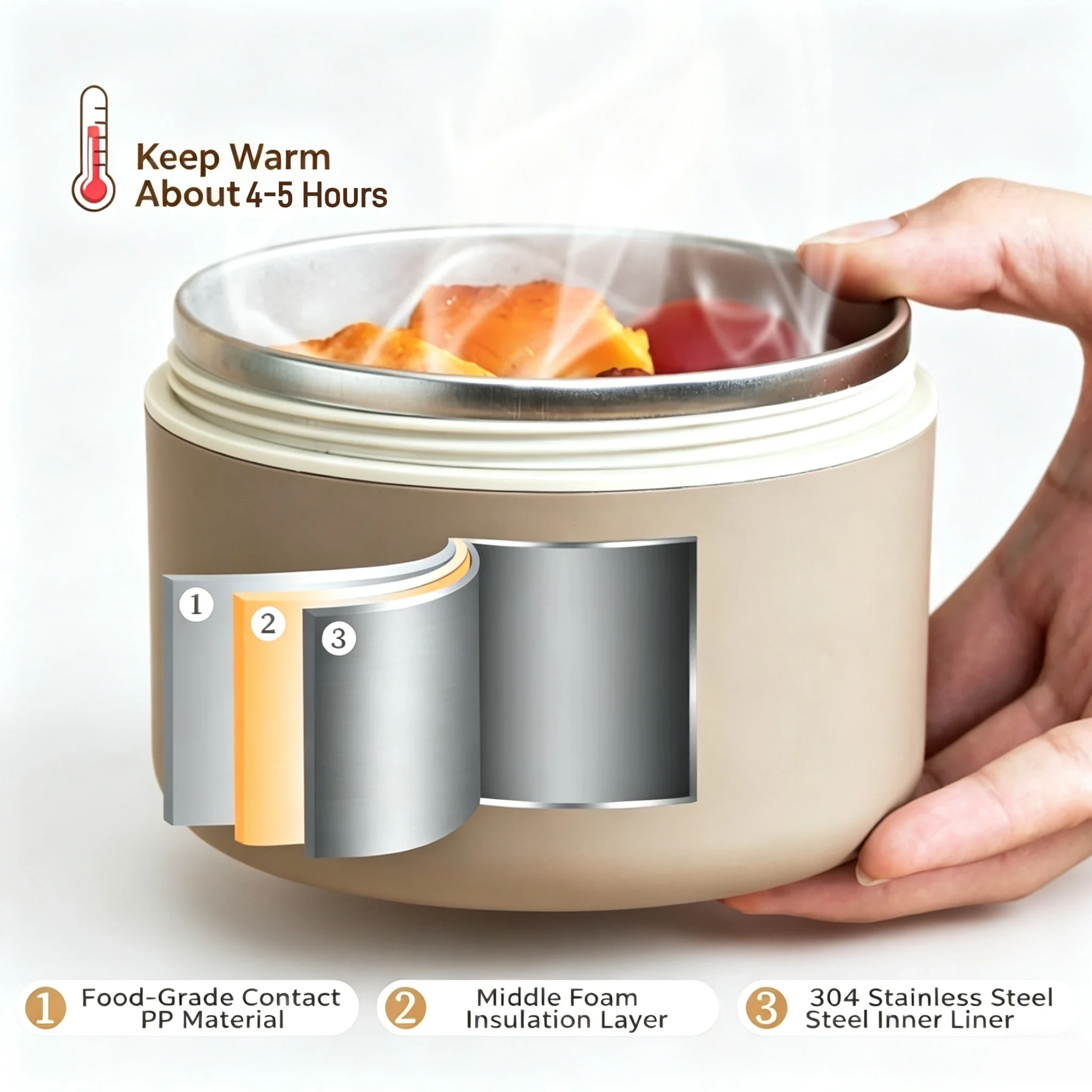 3/4 buah Kotak Makan Siang Por - Food Storage Hot ulasan dan harga